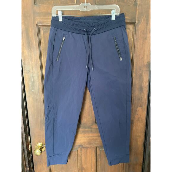 VINA Active Nylon Drawstring Athletic Navy Blue Joggers Size M - Picture 5 of 7